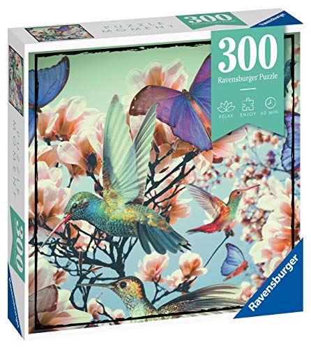 Ravensburger Puzzle, Hummingbrid, Puzzle 300 Piezas, Línea Puzzle Moment, Puzzle Adultos, Rompecabeza de Calidad