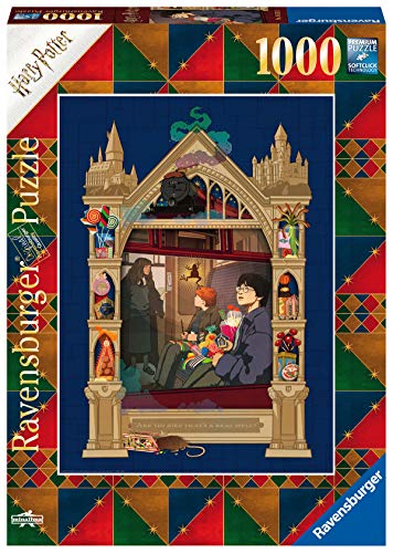 Ravensburger Puzzle, Puzzle 1000 Piezas, Harry Potter y el la Piedra Filosofal, Book Edition, Puzzle Harry Potter, Ilustraciones Minalima, Rompecabezas