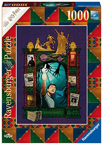 Ravensburger Puzzle, Puzzle 1000 Piezas, Harry Potter y el Órden del Fénix, Book Edition, Puzzle Harry Potter, Ilustraciones Minalima, Rompecabezas