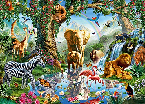 Ravensburger Puzzle, Puzzles 1000 Piezas, Aventuras en la Selva, Animal Puzzle Puzzles para Adultos, Puzzle Ravensburger