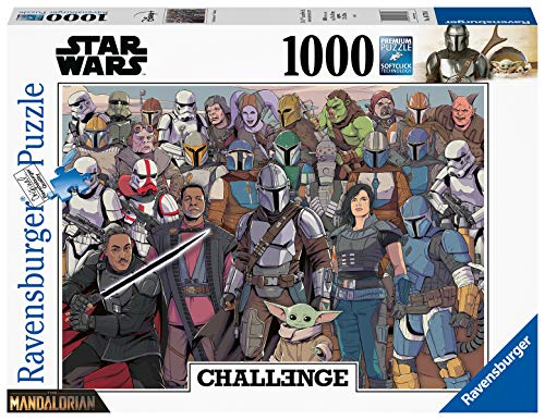 RAVENSBURGER PUZZLE- SW: Challenge Puzzle-Baby Yoda The Mandalorian Ravensburger 16770-Puzzle (1000 Piezas), diseño, Multicolor (16770)