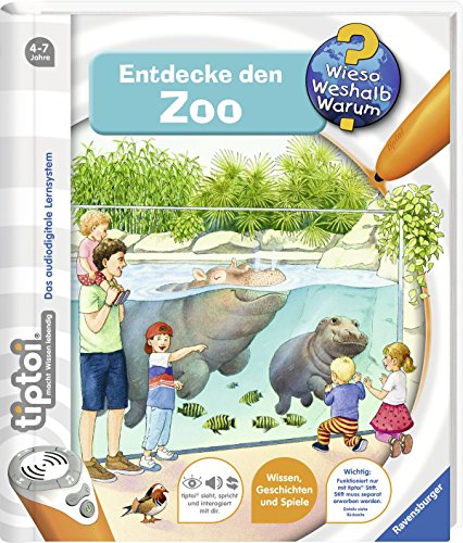 Ravensburger tiptoi LIBRO Entdecke den Zoo +infantil tier-weltkarte- Länder,ANIMALES,CONTINENTES