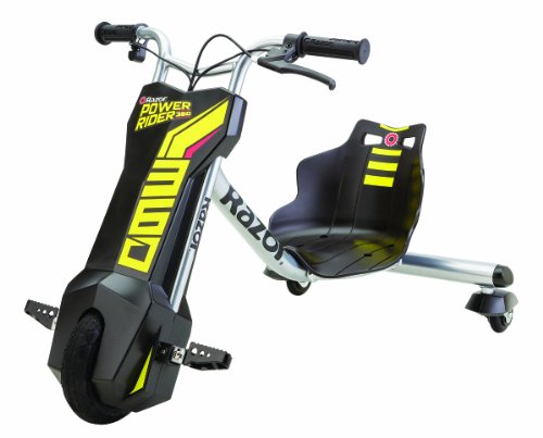 Razor Powerrider 360 Vehículo Eléctrico, Niños, Amarillo, Talla Única