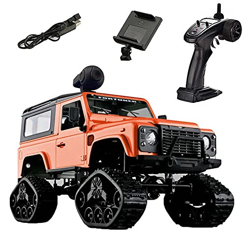 RC Crawler Escala 1/16, Camión Militar de Control Remoto Todoterreno FPV WiFi 4WD Juguetes de Teledirigido Coche para niños, vehículo eléctrico para Interior al Aire Libre