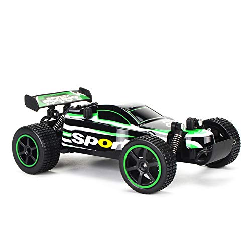 RCCBOOST 1:20 Coche de Control Remoto, 2WD Coche Teledirigido Coche de Carreras RC de Alta Velocidad 20km/h | 800mah Batería Recargable | 360° Rotación para Adultos Niños de 6 a 12 años (Verde)