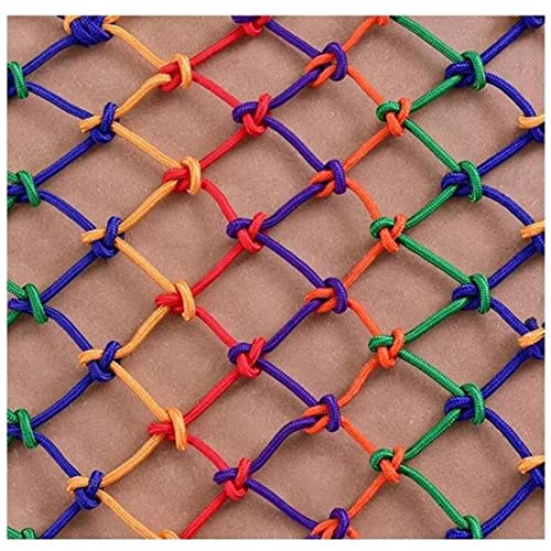 Red de Seguridad para Escaleras Anti-caída Anti-Cat Net para Balcón, Jardín, Parque Infantil Malla de Decoración de Valla Cuerda Valla Decoración Red Techo De Pared Tejido A Mano Red(Size:1x3m(3x9ft))