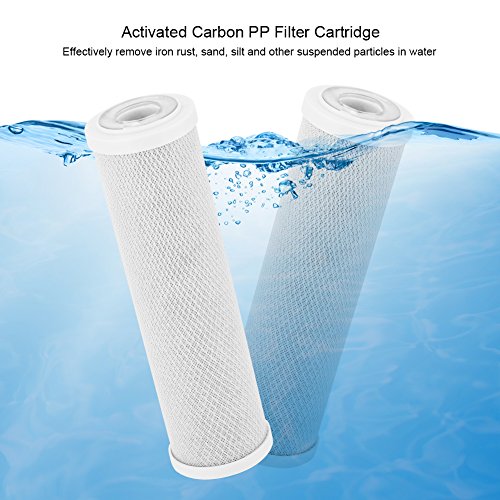 Rehomy Accesorios de filtración de reemplazo de purificador de agua de cartucho de filtro de carbón activado de 10 pulgadas