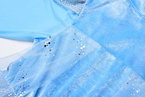 ReliBeauty Disfraz Frozen 2 Disfraz Elsa Frozen Carnaval Fiesta de Cosplay de Halloween Disfraz Princesa niña,3-4 años(100)，con Accesorios