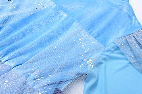 ReliBeauty Disfraz Frozen 2 Disfraz Elsa Frozen Carnaval Fiesta de Cosplay de Halloween Disfraz Princesa niña,3-4 años(100)，con Accesorios