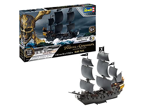 Revell- Black Pearl of The Caribbean Maqueta Piratas de los Caribeños La Vengeance de Salazar, 10+ Años, Multicolor, 26,0 cm de Largo (05499)