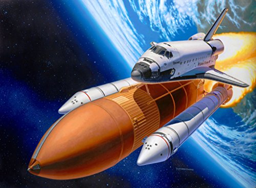 Revell- Discovery + Booster Rockets Maqueta Transbordador Espacial, Color Multicolor (Wolf Grey/Pure Platinum/White 010), 38.5 EU (RMG/4736)