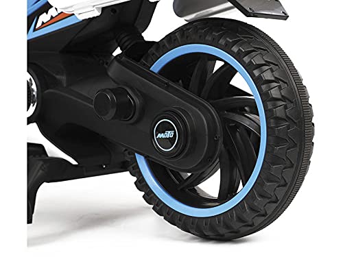 RIDE TRIKE Moto Batería MotoXR Azul con Música 12V