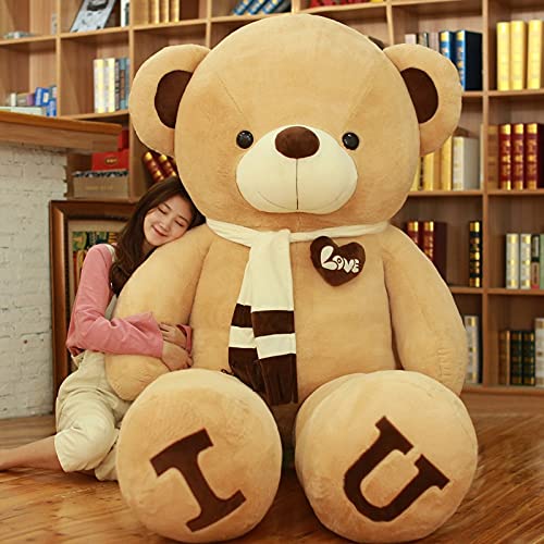 RJGLKS 80 / 100cm Big I Love You Teddy Bear Plush Toy Precioso Enorme Oso de Peluche muñeca Amante Oso niños Juguete Regalo de cumpleaños para Novia 100cm 6