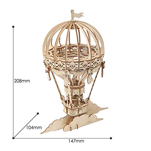 Rolife Puzzle 3D Maquetas Madera Kits para Adolescentes y Adultos (Hot Air Ballon)