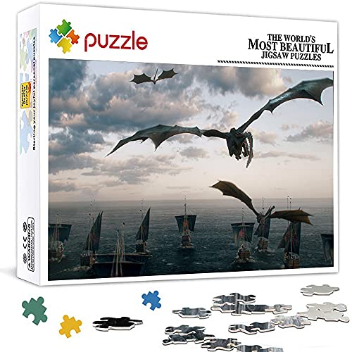 Rompecabezas de 1000 piezas para adultos Juego de tronos puzzles para adultos 1000 piezas (75 x 50 cm), juego de rompecabezas difícil