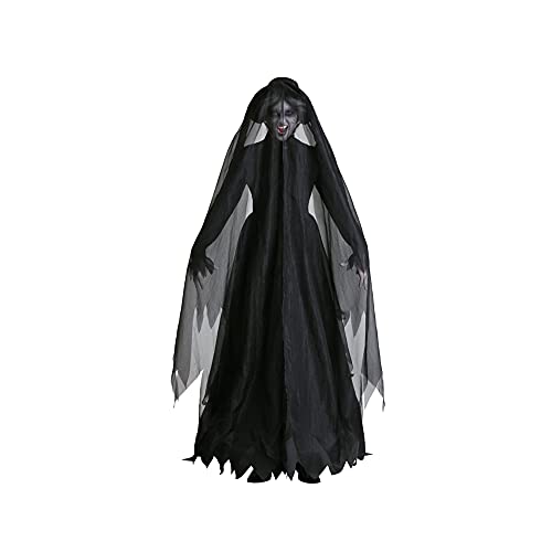 Ropa De Mujer Y Velo De Rosa Evil Legend Halloween Cementerio Novia Disfraz Cosplay Fantasma Disfraz De Bruja Chica Fantasma Zombie Vampire Bride Grim Reaper Halloween