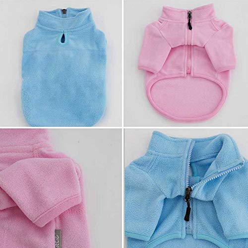 Ropa De Primavera Y Otoño Para Perros Cremallera Para Mascotas Cuello Alto Ambos Pies Chaqueta Informal Leche Ropa Para Perros Camiseta De Lana Sudadera Con Cremallera Para Cachorros Sudadera,Red-XXL