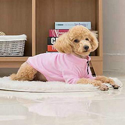 Ropa De Primavera Y Otoño Para Perros Cremallera Para Mascotas Cuello Alto Ambos Pies Chaqueta Informal Leche Ropa Para Perros Camiseta De Lana Sudadera Con Cremallera Para Cachorros Sudadera,Red-XXL