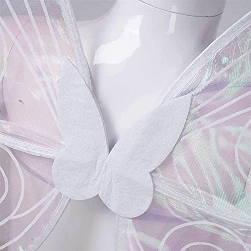 RSOIRSS Flash Fairy Wings, Butterfly Princess Wings Dress Up Fancy Dress Shawl Fairy Wings, Vestido Dress Up Game Fiesta Regalo (Multicolor)