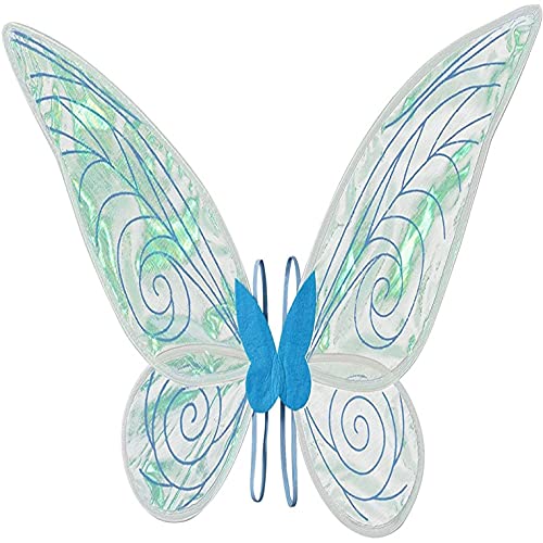 RSOIRSS Flash Fairy Wings, Butterfly Princess Wings Dress Up Fancy Dress Shawl Fairy Wings, Vestido Dress Up Game Fiesta Regalo (Multicolor)