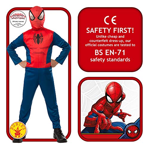 Rubies 620877-L Disfraz de Spiderman para niño, L (8 -10 años)