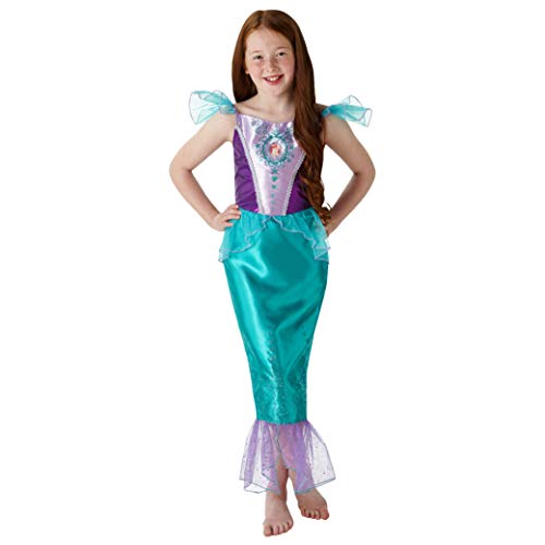 Rubies 640716M Disfraz oficial de princesa Ariel de Disney, para niñas, tamaño mediano de 5 a 6 años, altura de 116 cm