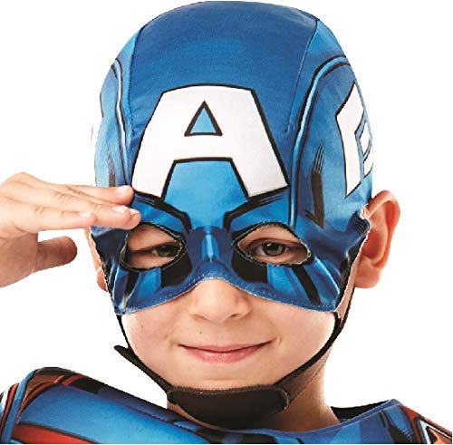 Rubie's 640833L - Disfraz de Capitán América de Marvel, Talla L (7 – 8 años)