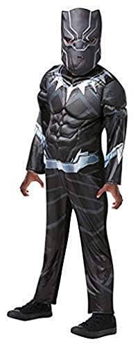 Rubies - Disfraz de Black Panther de gran calidad para niño, I-640909M, talla M