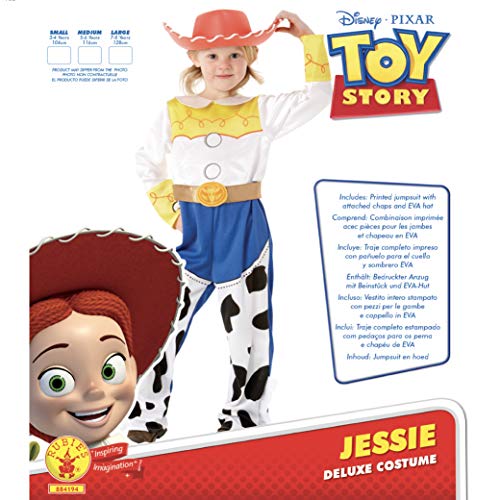 Rubies Disfraz de lujo, oficial de Jessie de Toy Story para niños, tamaño pequeño