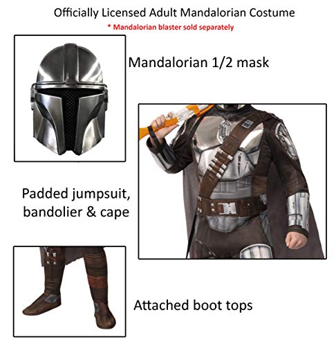 Rubie's Disfraz y máscara de Star Wars The Mandalorian para hombre - - X-Large