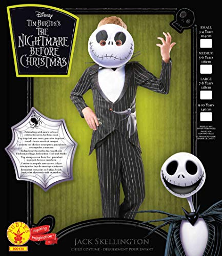 Rubies Jack Skellington Disfraz, Multicolor, medium (300430M)