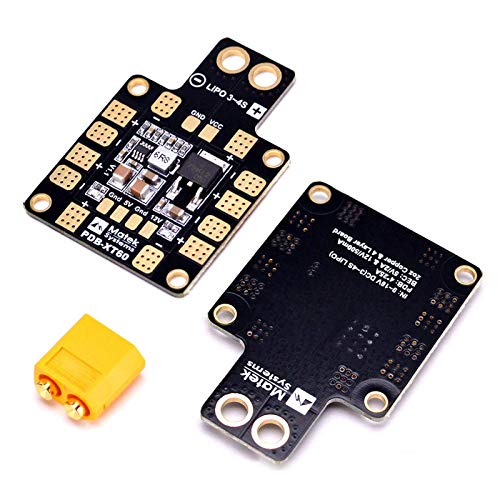 RUIZHI Tarjeta de distribución de energía FPV Drone PDB-XT60 CON/BEC 5V y 12V para FPV Racing Quadcopter