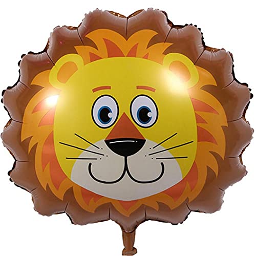 Ruluti 1pcs Jungle Animal Monkey Zebra Giraffe Cow Air Helium Balloon Kids Birthday Party Decor Zoo Theme Supplies