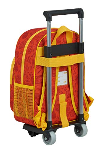 Safta 612083020 Mochila Infantil de Bob Esponja con Carro, Naranja/Amarillo, Único