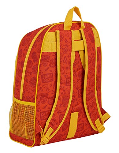 Safta 612083522 Mochila Escolar de Bob Esponja adaptable a carro, Naranja/Amarillo, Único