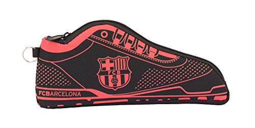 Safta Estuche Portatodo Zapatilla f.c.Barcelona Black 24x10x2, Niños, FC Barcelona, 24 cm