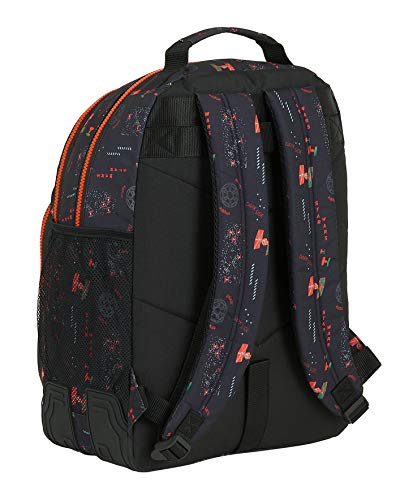 Safta Mochila Escolar de Star Wars The Dark Side, 320x150x420mm, negro/naranja