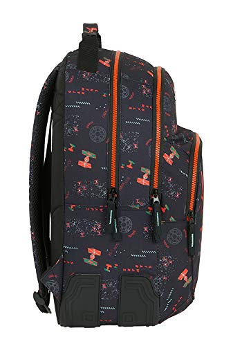 Safta Mochila Escolar de Star Wars The Dark Side, 320x150x420mm, negro/naranja