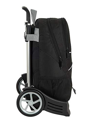 Safta Mochila Espalda Ergonómica con Carro Evolution de Real Madrid, Multicolor, 612024860