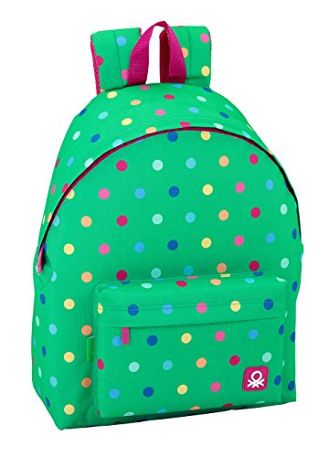 Safta Mochila juvenil Day Pack Ucb Dots Green Oficial 330x150x420mm