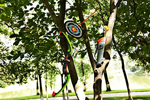 SainSmart Jr.- Juego de Tiro con Arco 3 Flechas, Regalo para niños a Partir de 6 años, Color Verde (Archery Set)