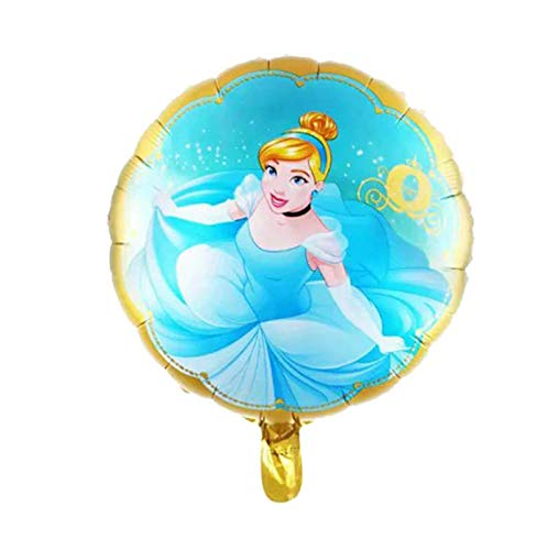 SauParty Helio Globo de Plástico Princesa de Disney Cinderella Niña Regalo de Cumpleaños Nuevo