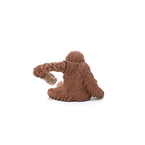 Schleich-14775 Figura de Orangután Hembra, Colección Wild Life, Color marrón, 6.6 cm (14775)