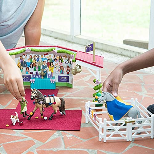 Schleich 42466 Horse Club Play Set - Gran espectáculo ecuestre, juguetes a partir de 5 años