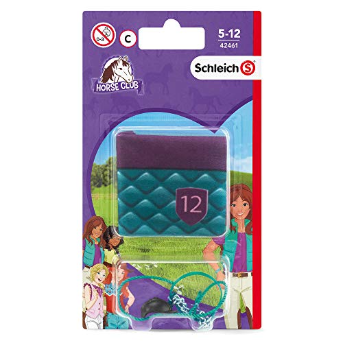 Schleich- Silla De Montar Y Brida Horse Club Lisa Y Storm, Color Negro (42461)