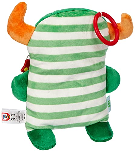 Schmidt Spiele Pat Monstruo Felpa Verde, Naranja, Color Blanco - Juguetes de Peluche (Monstruo, Verde, Naranja, Color Blanco, Felpa, Niño, 50 g)