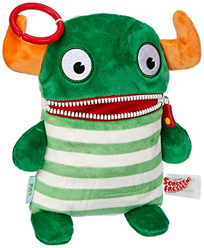 Schmidt Spiele Pat Monstruo Felpa Verde, Naranja, Color Blanco - Juguetes de Peluche (Monstruo, Verde, Naranja, Color Blanco, Felpa, Niño, 50 g)