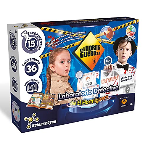 SCIENCE FOR YOU- Juego Laboratorio Detective del Hormiguero con 15 EXPERIMENTOS, Multicolor (80003078)