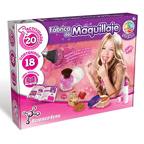 Science4you-Science4you – Fábrica de Maquillaje-Juguete Científico y Educativo, Multicolor, 8 Años (80002646)