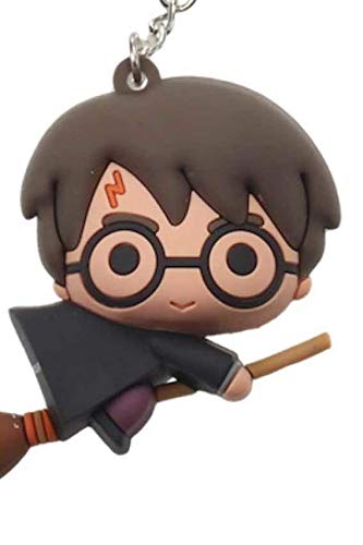 SD toys- Harry Potter Broom Nimbus (Capa Negra) Llavero Fig, Multicolor, 30 x 100 x 170 mm (SDTWRN21843)